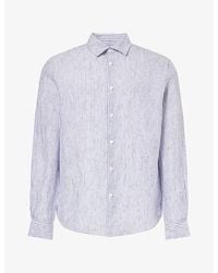 Sunspel - Regular-Fit Long-Sleeve Linen Shirt - Lyst