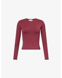 The Couture Club - Sculpting Long-Sleeve Stretch-Woven Top - Lyst