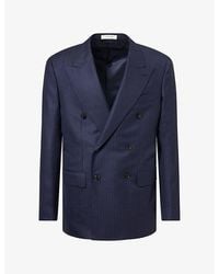 Umit Benan - Pietro Double-Breasted Wool Blazer - Lyst