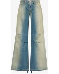 EB DENIM - Loon Faded-wash Wide-leg Low-rise Jeans - Lyst