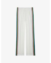 Zadig & Voltaire - Pomy Side-stripe Woven jogging Bottoms - Lyst