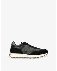 Hogan - Allacciato H641 Suede And Leather Trainers - Lyst