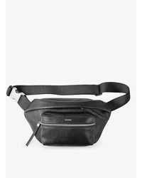 Sandro - Logo-print Faux-leather Belt Bag - Lyst