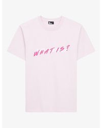 The Kooples - Logo-Print Cotton-Jersey T-Shirt - Lyst