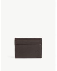 Polo Ralph Lauren - Logo-Debossed Pebbled-Leather Cardholder - Lyst