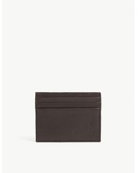 Polo Ralph Lauren - Logo-debossed Pebbled-leather Cardholder - Lyst
