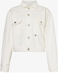 HOMMEGIRLS - Boxy-fit Brand-embroidered Cotton-canvas Jacket - Lyst