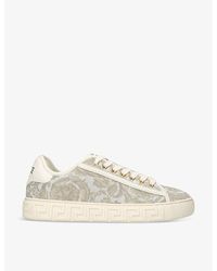 Versace - Baroque Graphic-pattern Canvas Low-top Trainers - Lyst