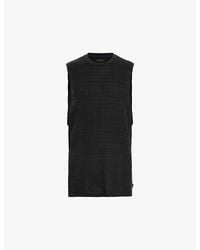 AllSaints - Drax Sleeveless Organic-cotton Vest Top - Lyst