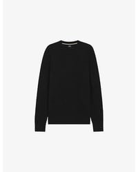 BOSS - Textured Regular-Fit Cotton-Knit Jumper - Lyst