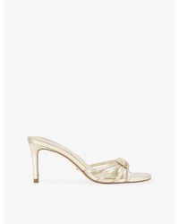 Dune - Masson Heeled Leather Mules - Lyst
