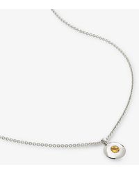 Monica Vinader - November Birthstone Sterling-silver Necklace - Lyst