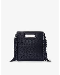 Maje - M Flower Perforated-Leather Cross-Body Bag - Lyst