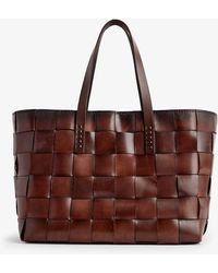 Dragon Diffusion - Japan Woven-leather Top-handle Tote Bag - Lyst