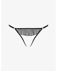 Bluebella - Matisse Open Ruffled Mesh Briefs - Lyst