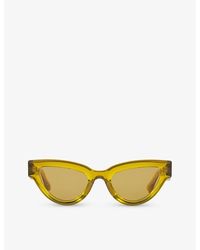 Bottega Veneta - 6j000413 Bv1249s Cat Eye-frame Injected Sunglasses - Lyst