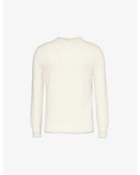 Givenchy - Monogram-pattern Crewneck Wool-knit Jumper - Lyst