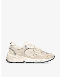 Golden Goose - Running 82502 Star-patch Leather And Mesh Low-top Trainers - Lyst