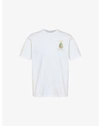 Casablancabrand - Graphic-print Short-sleeve Organic Cotton-jersey T-shirt - Lyst