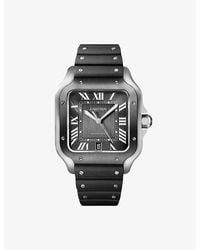 Cartier - Crwssa0037 Santos De And Interchangeable Strap Automatic Watch - Lyst