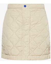 Burberry - Quilted High-waist Shell Mini Skirt - Lyst