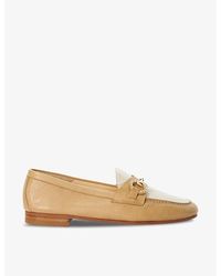 Dune - Gemstone Diamante-snaffle Leather Loafers - Lyst