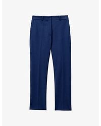 JOSEPH - Coleman Straight-Leg Mid-Rise Stretch-Cotton Trousers - Lyst
