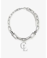 Christian Louboutin - Cl-Toned Metal Chain Necklace - Lyst