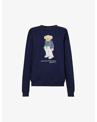 Polo Ralph Lauren - Polo Bear-intarsia Cotton-blend Sweatshirt X - Lyst