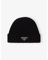 Prada - Wool And Cashmere Beanie - Lyst