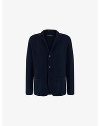 BOGGI - Regular-Fit Single-Breasted Cotton Blazer - Lyst
