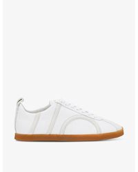 Totême - Logo-pattern Low-top Leather Trainers - Lyst