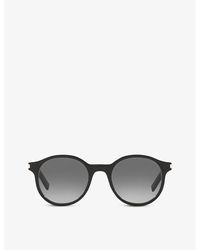 Saint Laurent - Sl 521 Round-frame Acetate Sunglasses - Lyst