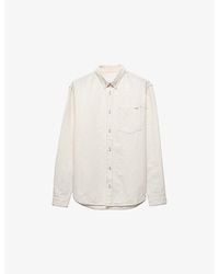 Prada - Chambray Cotton-Linen Shirt - Lyst