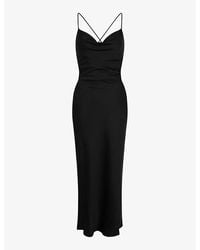 OMNES - Ginny Cowl-Neck Woven Maxi Dress - Lyst