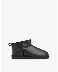 Whistles - Mable Shearling-Lined Leather Slippers - Lyst