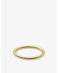Missoma - Chunky Round Hinged 18Ct Pvd Plated Stainless-Steel Bangle - Lyst