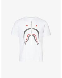 A Bathing Ape - Camo Shark Graphic-print Cotton-jersey T-shirt Xx - Lyst