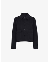 Whistles - Marie Relaxed-fit Cotton Jacket - Lyst