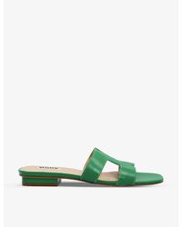Dune - Loupe Cut-out Leather Sandals - Lyst