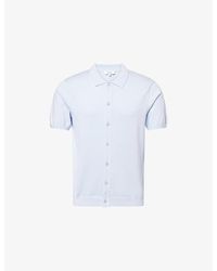 Arne - Short-Sleeve Knitted Cotton Shirt - Lyst