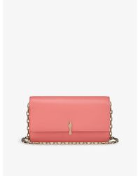 Christian Louboutin - Bettina Metallic Leather Wallet-On-Chain - Lyst