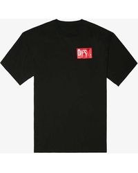 DIESEL - T-nlabel Logo-print Cotton-jersey T-shirt - Lyst