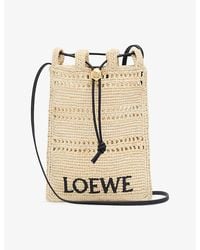 Loewe - X Paula's Ibiza Drawstring Pocket Raffia Cross-Body Bag - Lyst