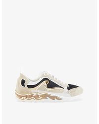 Sandro - Flame Leather And Mesh Trainers - Lyst