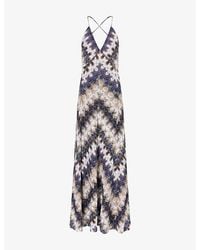 Missoni - V-Neck Raschel-Lace Knitted Maxi Dress - Lyst