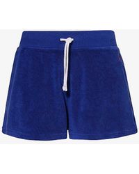 Polo Ralph Lauren - Athletic Logo-embroidered Terry Cotton And Recycled-polyester Shorts - Lyst