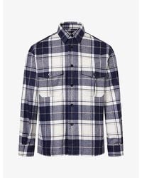 dunhill - Tartan Cashmere Overshirt - Lyst