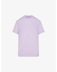 Skims - Boyfriend Short-sleeve Stretch Cotton And Modal T-shirt - Lyst