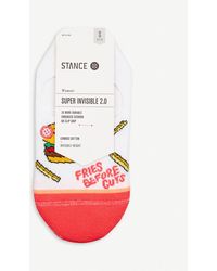 Stance Fries Before Guys No Show Socks - White